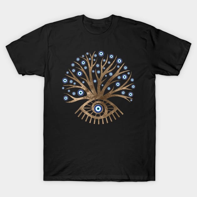 Greek Eye Tree - Mati Mataki - Matiasma T-Shirt by Nartissima